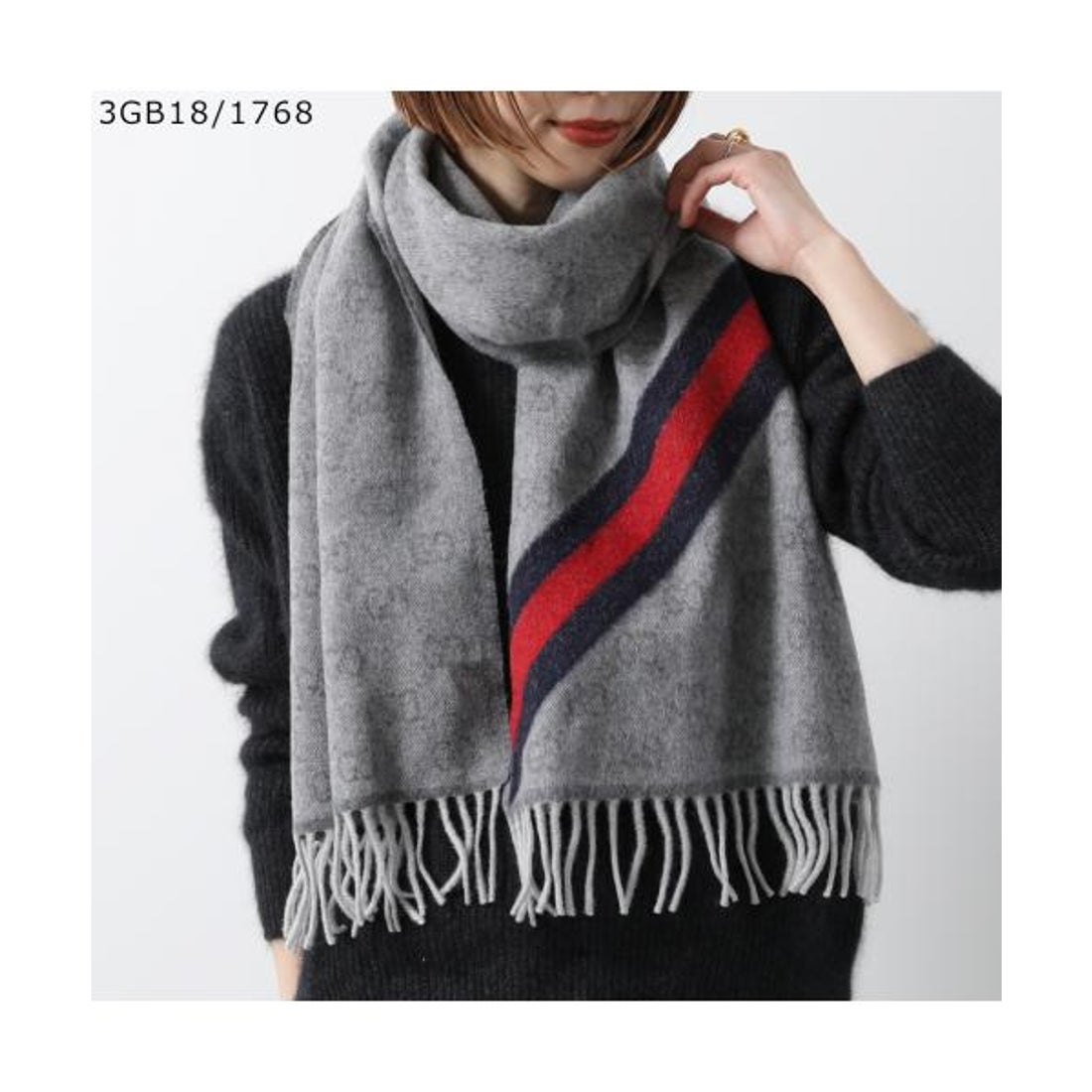 グッチ GUCCI GUCCI マフラー 570603 3G200 GGロゴ ウール （4068
