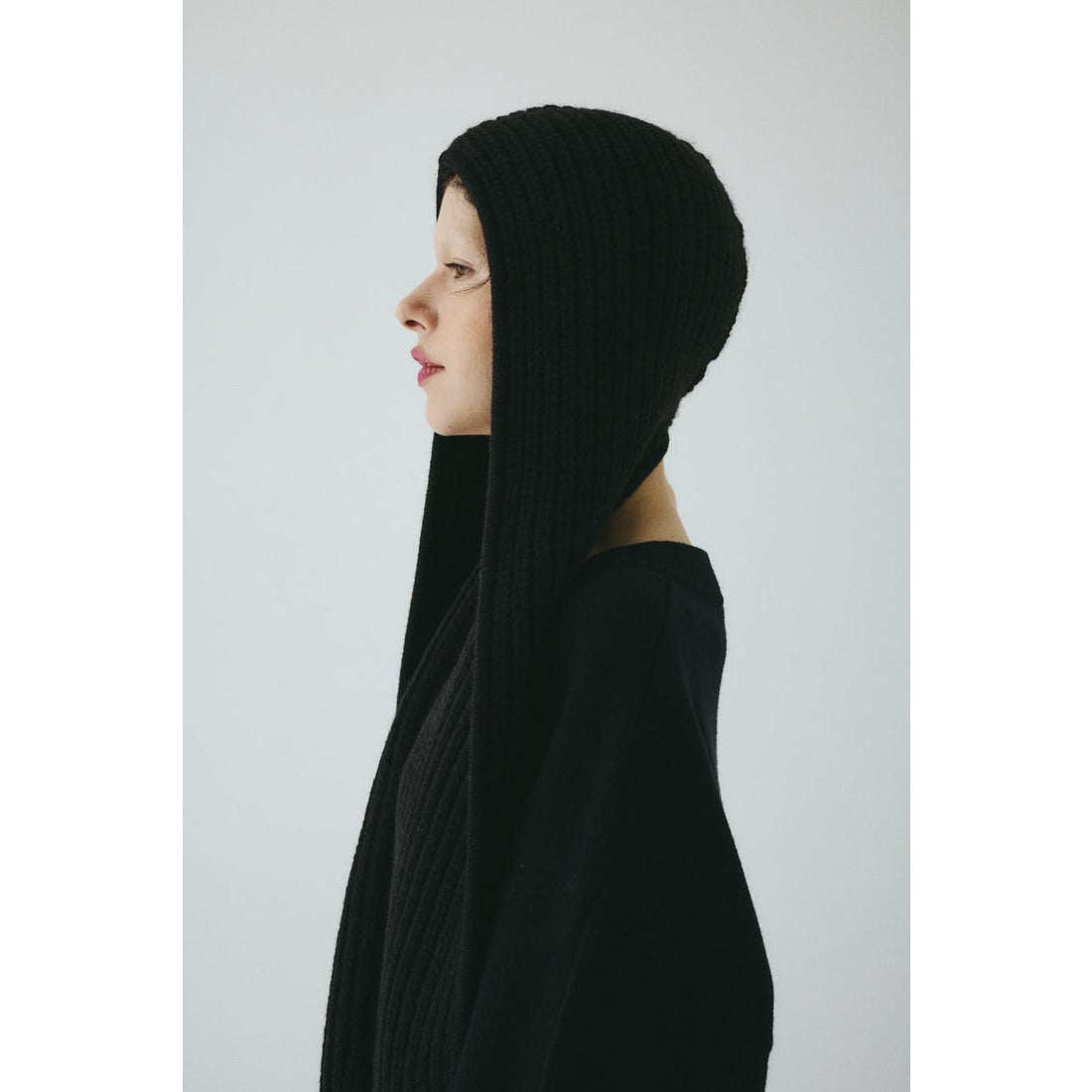 HeRIN.CYE ［予約］Knit muffler cap BLK -ファッション通販 FASHION