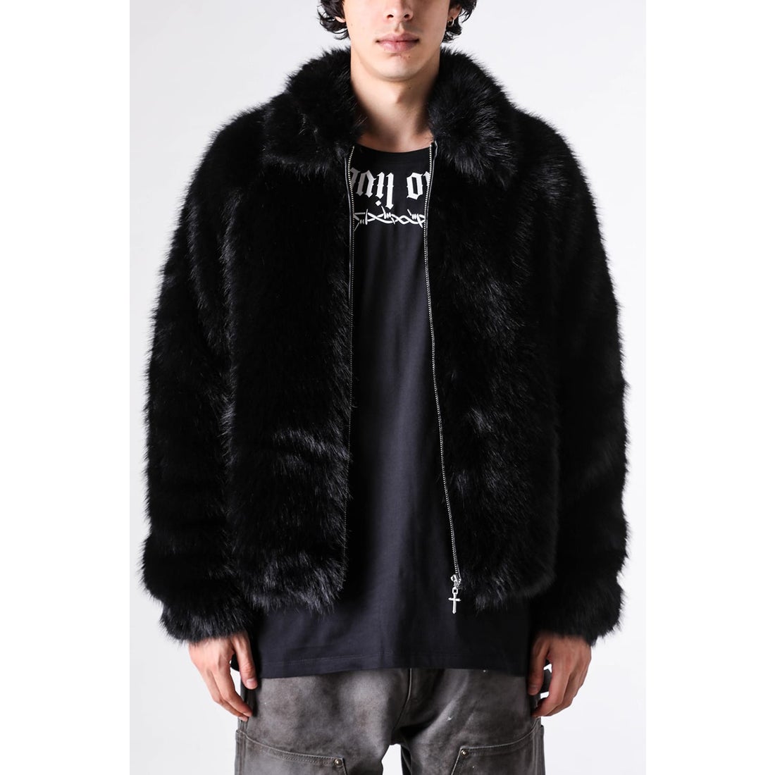 ラストネスト LAST NEST Fur Jacket （Black） -FASCINATE