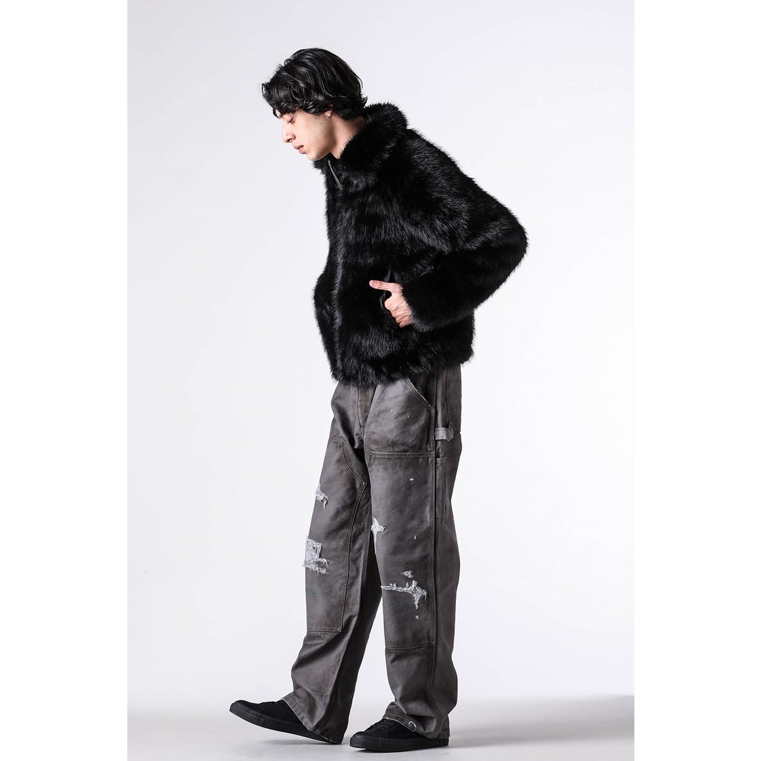 ラストネスト LAST NEST Fur Jacket （Black） -FASCINATE