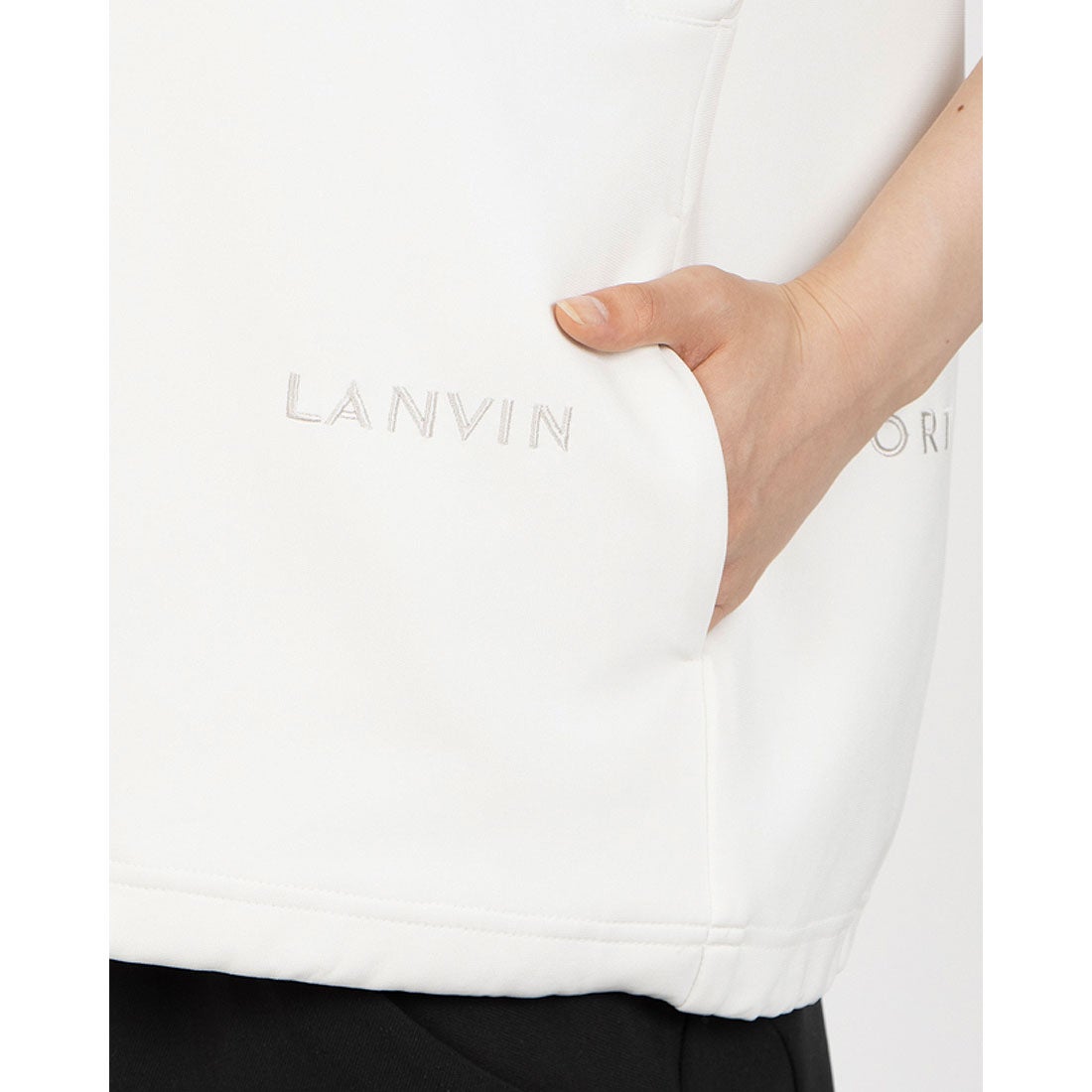 ランバン スポール LANVIN SPORT ドロップショルダーフーディベスト