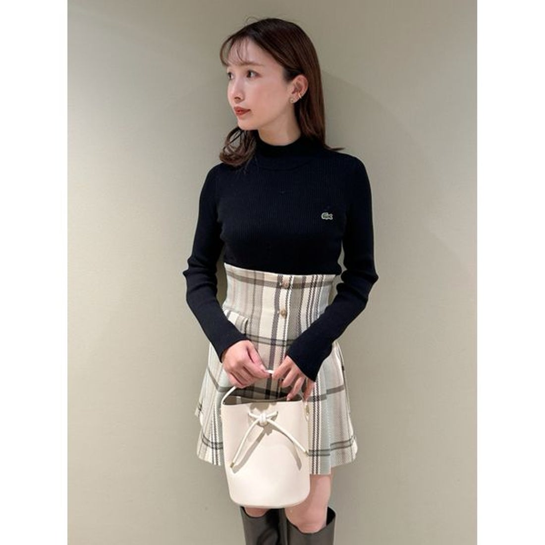 スナイデル SNIDEL プリーツスカショーパン （BLK） - ファッション