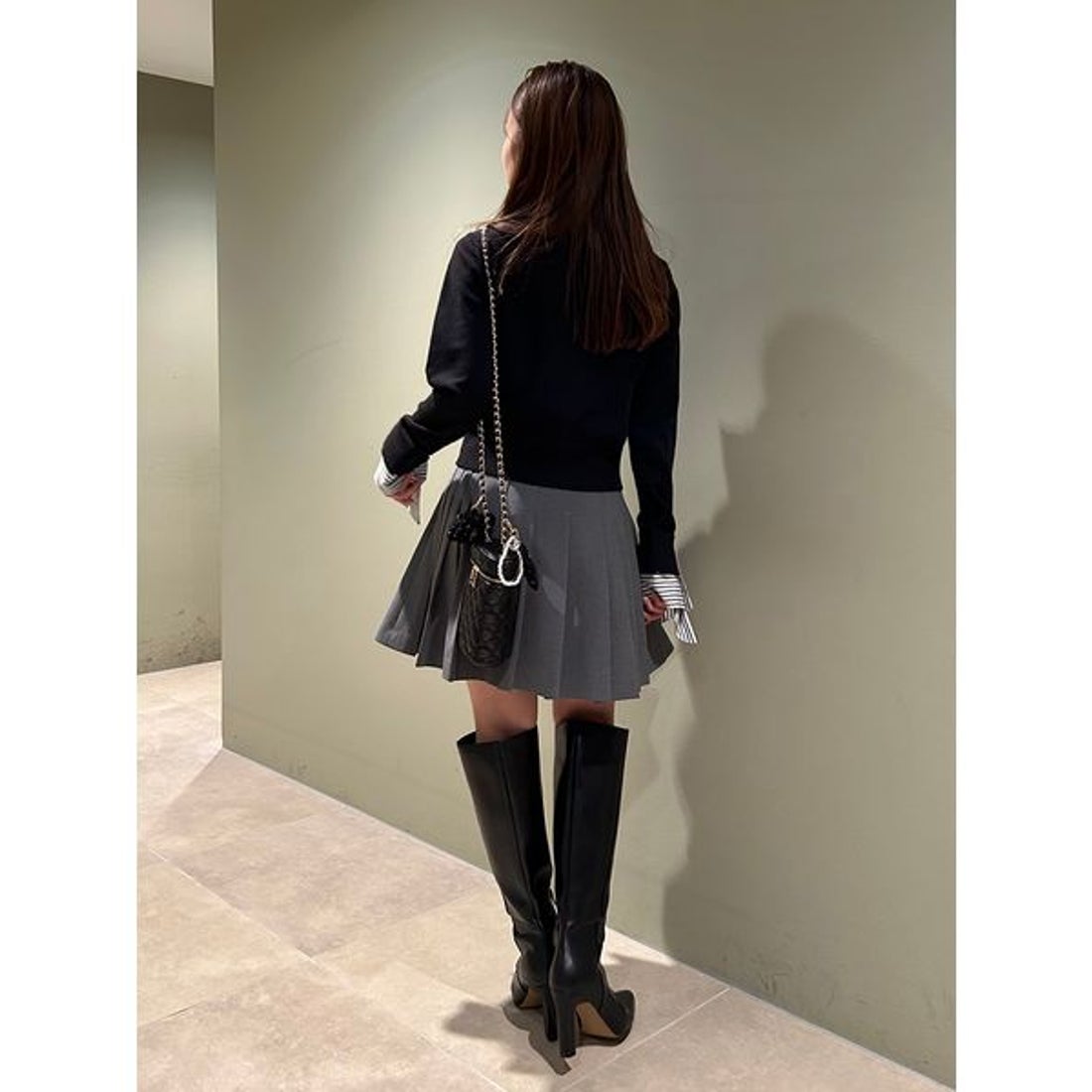 スナイデル SNIDEL プリーツスカショーパン （GRY） - ファッション