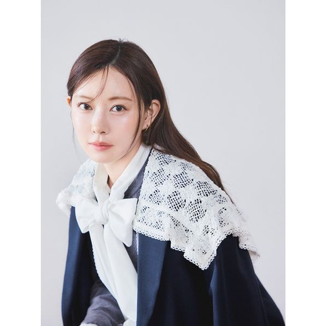 スナイデル SNIDEL レースカラーテーラードジャケット （GRY