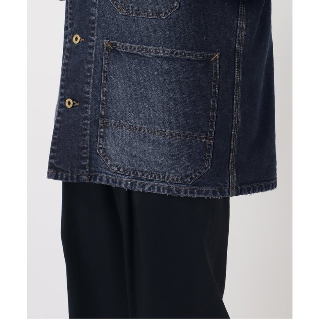 Spick and span 5 1/2DUCKカバーオール 27 ベージュ Spick and span 5