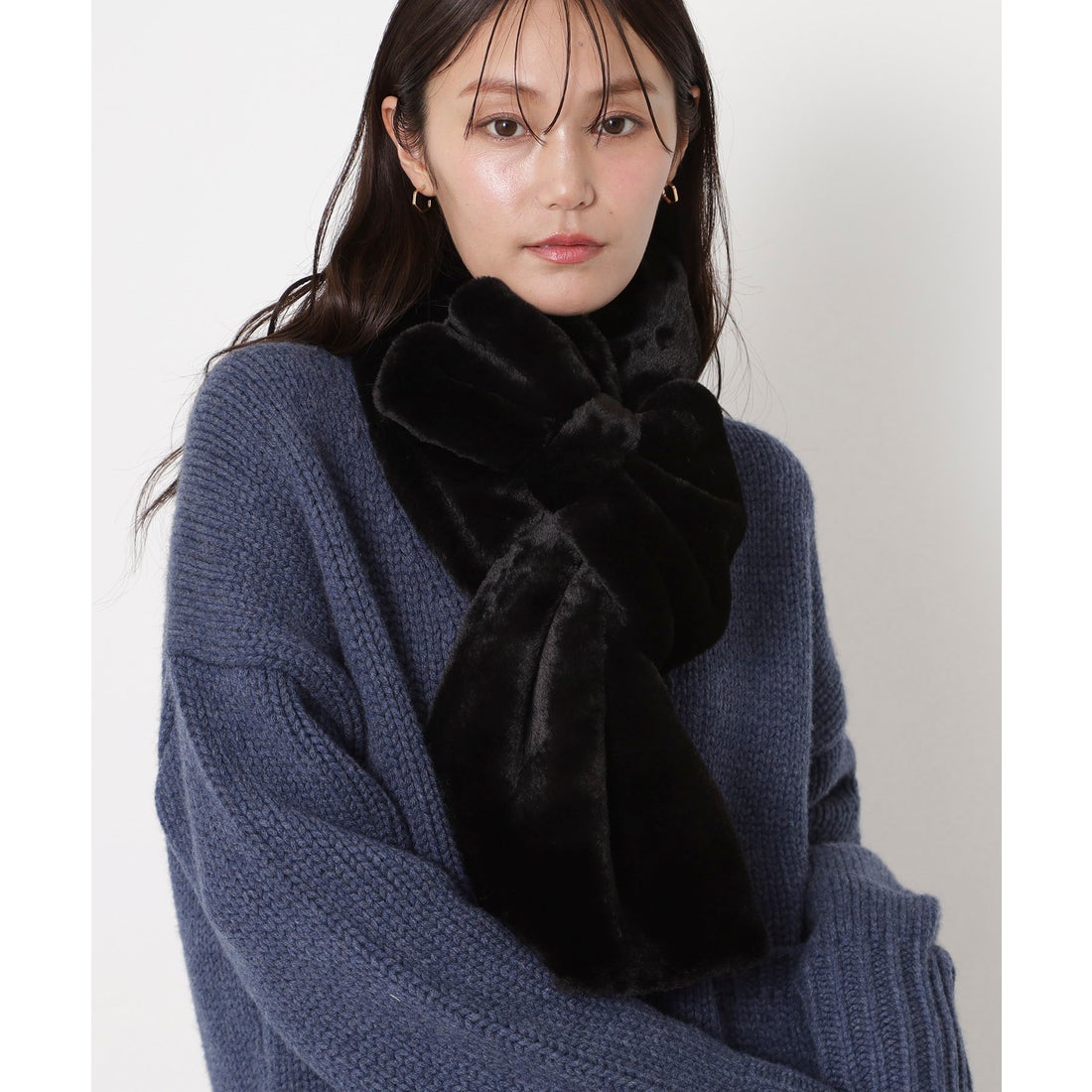 PAUL&JOE 【WEB限定 ギフト袋入り 洗える】フェイクファーリボン