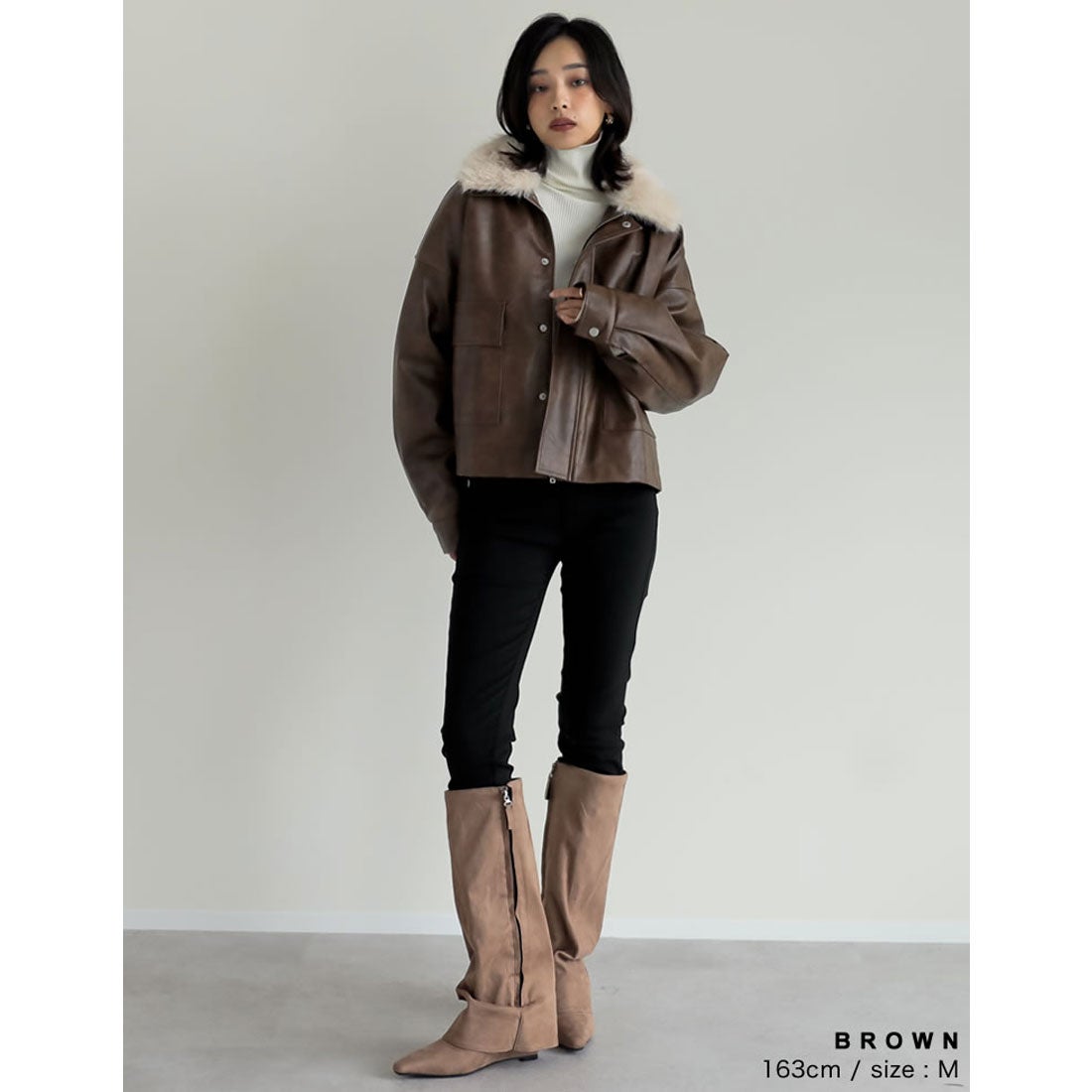 Re:EDIT [2024-25 WINTER COLLECTION]2WAYヴィンテージライクファー付