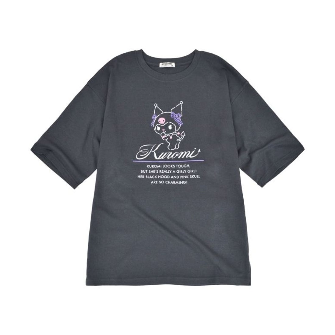 サンリオ Sanrio クロミ Tシャツ 半袖 オーバーサイズ プリント 刺繍