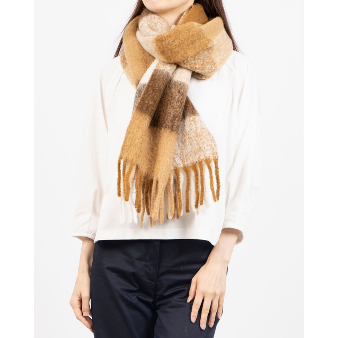 トミー ヒルフィガー TOMMY HILFIGER フラフィーミックスマフラー
