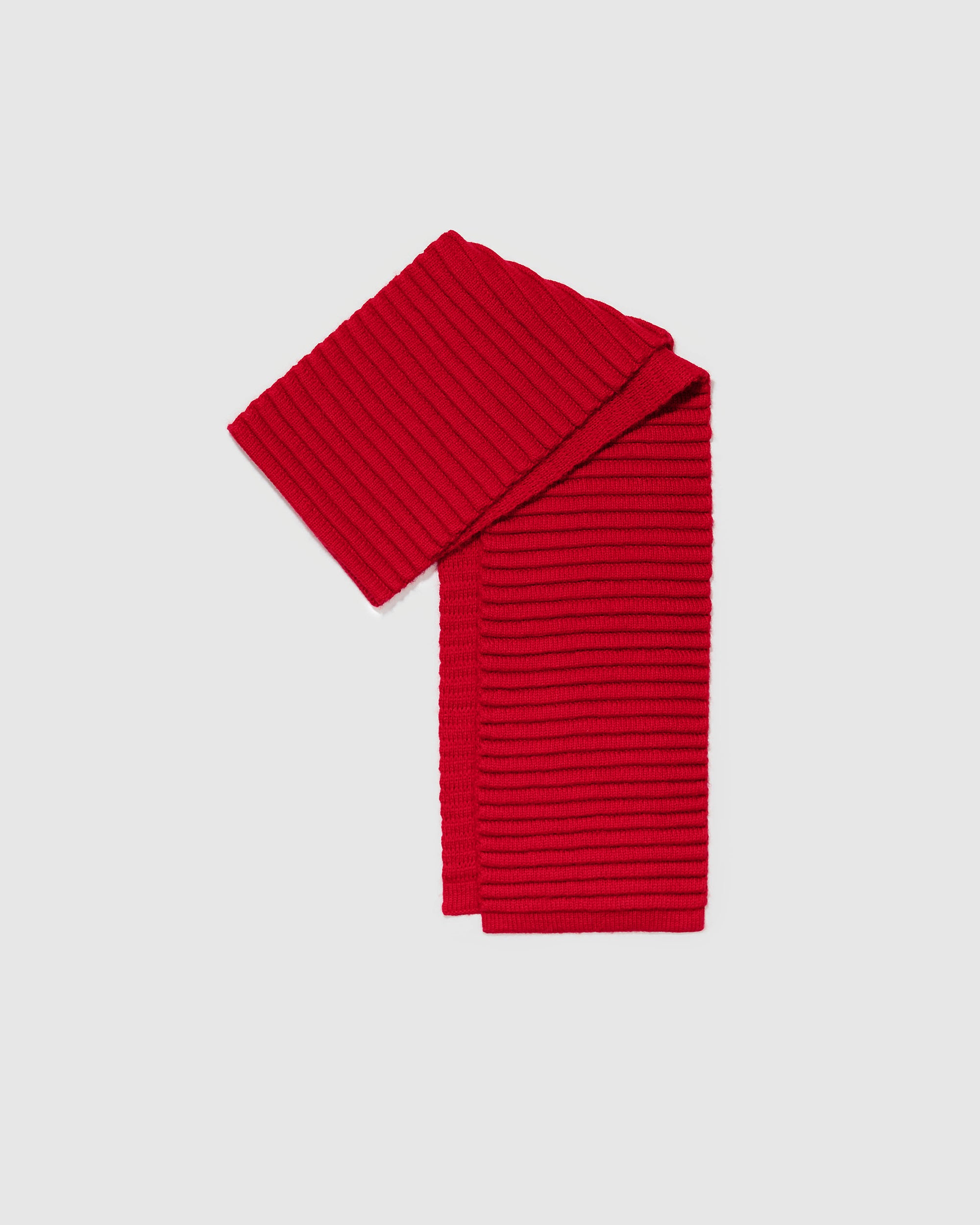 Adult Ribbed Red Scarf | SENTALER