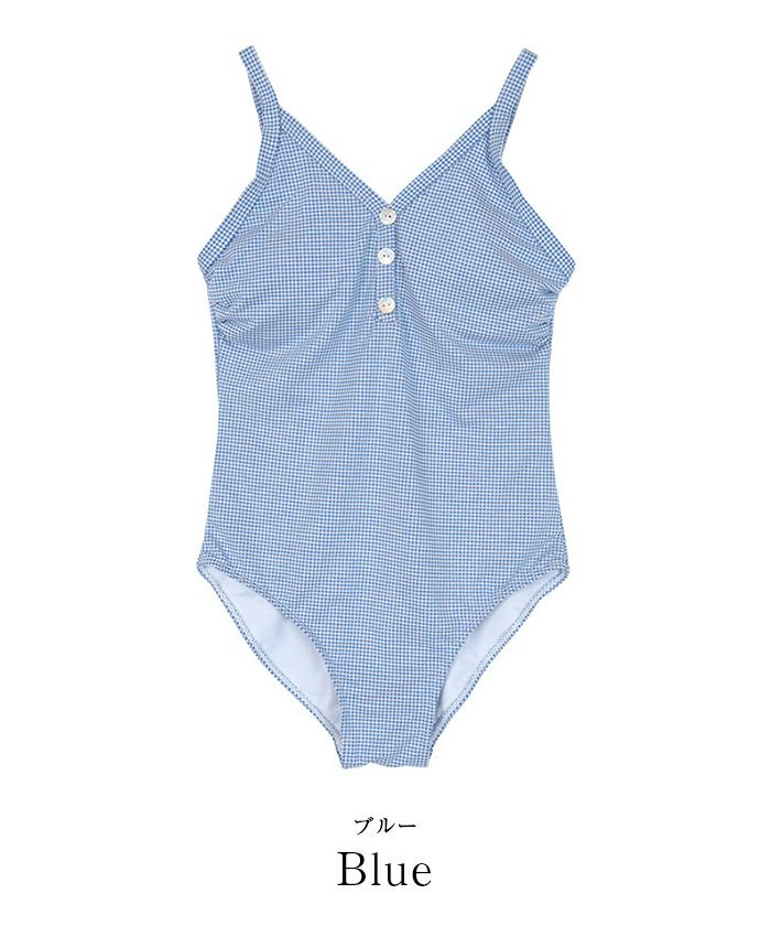 ギンガムチェックワンピース/水着 | SEA DRESS