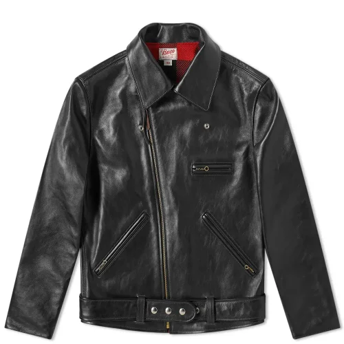 The Real McCoy's Buco JH-1 Jacket in Black Leather : UK Outlet at