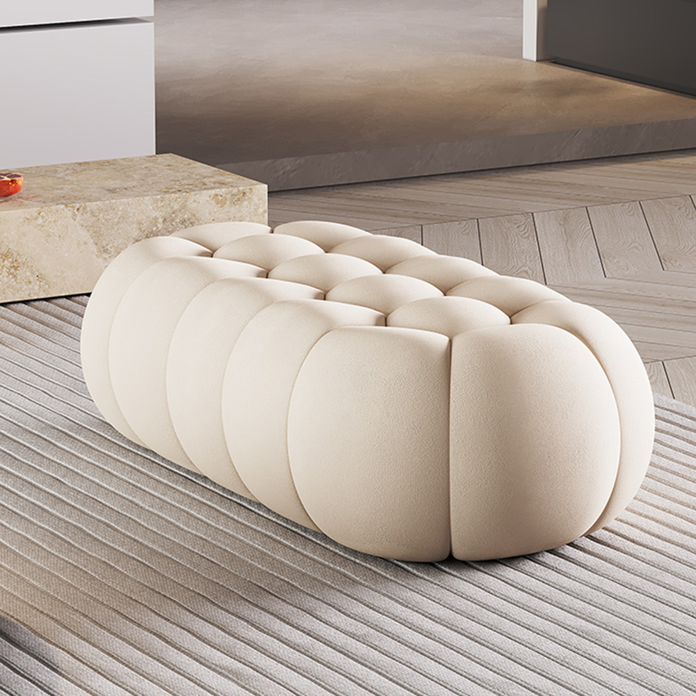 Home-Furniture-Velvet-Ottoman-