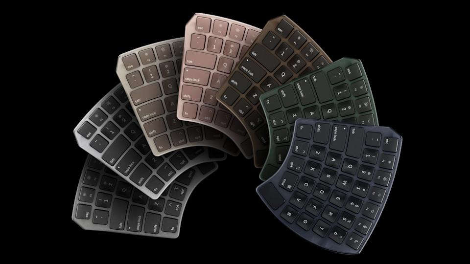 The Nuio Flow is a customizable split ergonomic keyboard with