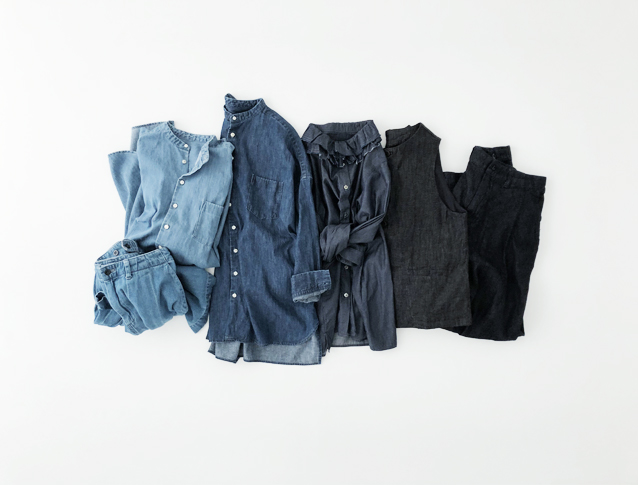 Soraネストローブ　デニムバンドカラーシャツ web 限定 !! >> デニム 4タイプ | ONLINE SHOP | nest Robe Shop Blog