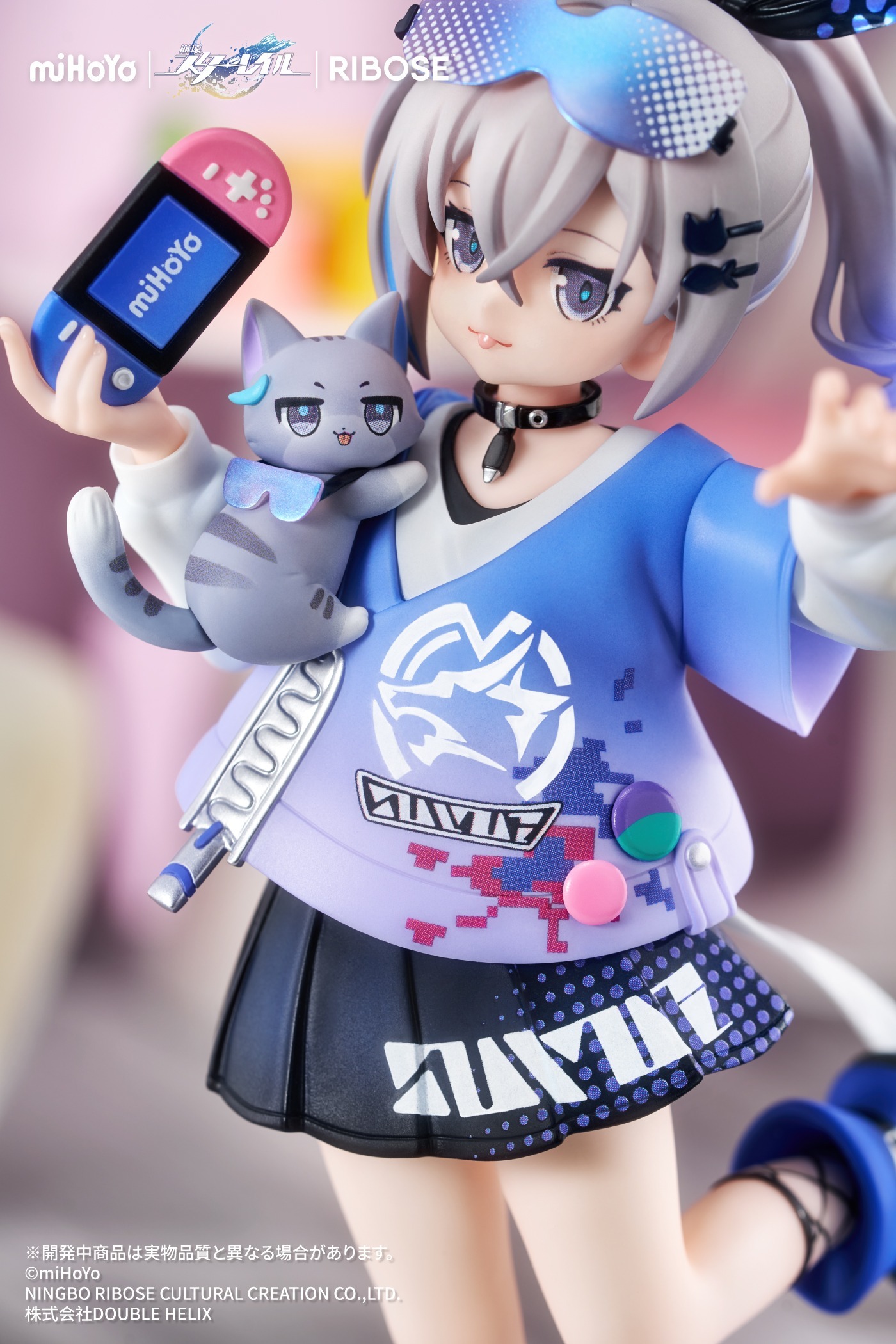 RIBOSE RISE UP+ 崩壊：スターレイル ちびねこシリーズフィギュア 銀狼
