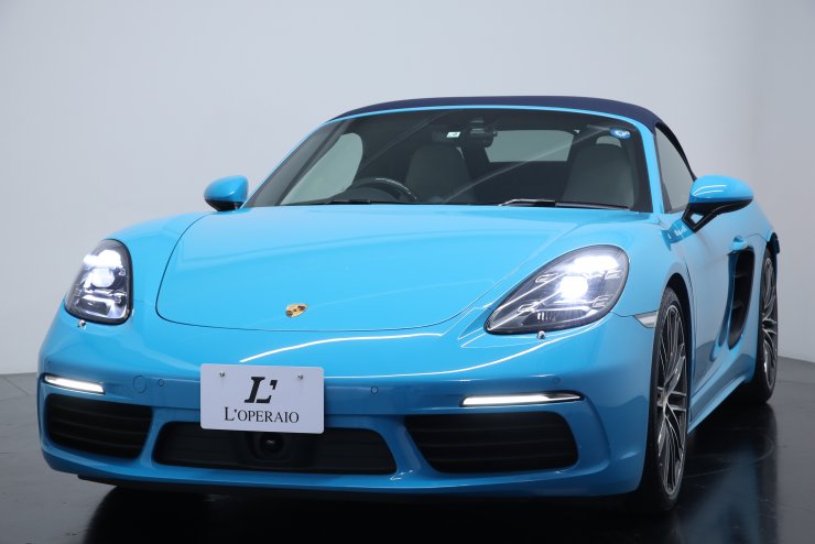 ポルシェ 718 Boxster S PDK ワンオーナー マイアミブルー クレヨン革
