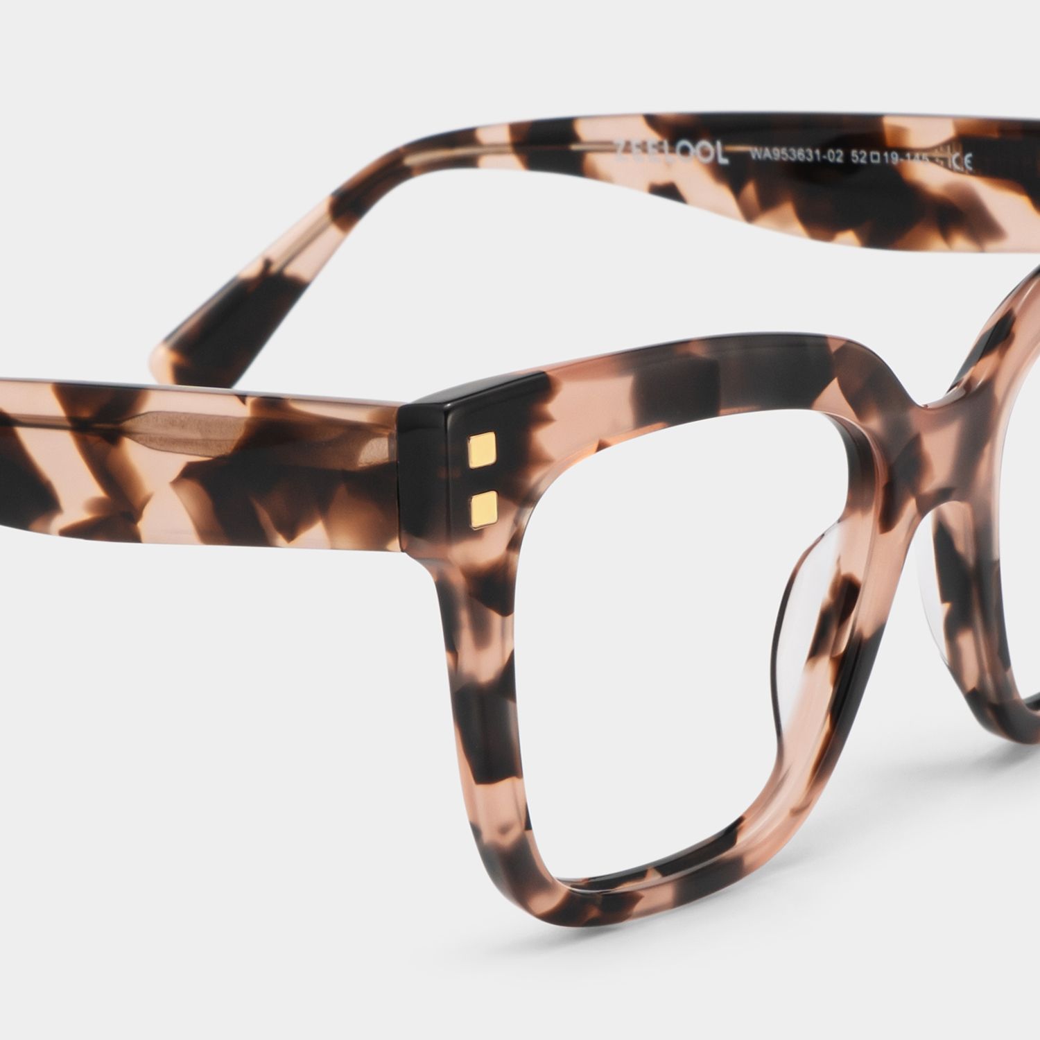 Minguela Square Cheetah Print Tortoise Glasses | Zeelool