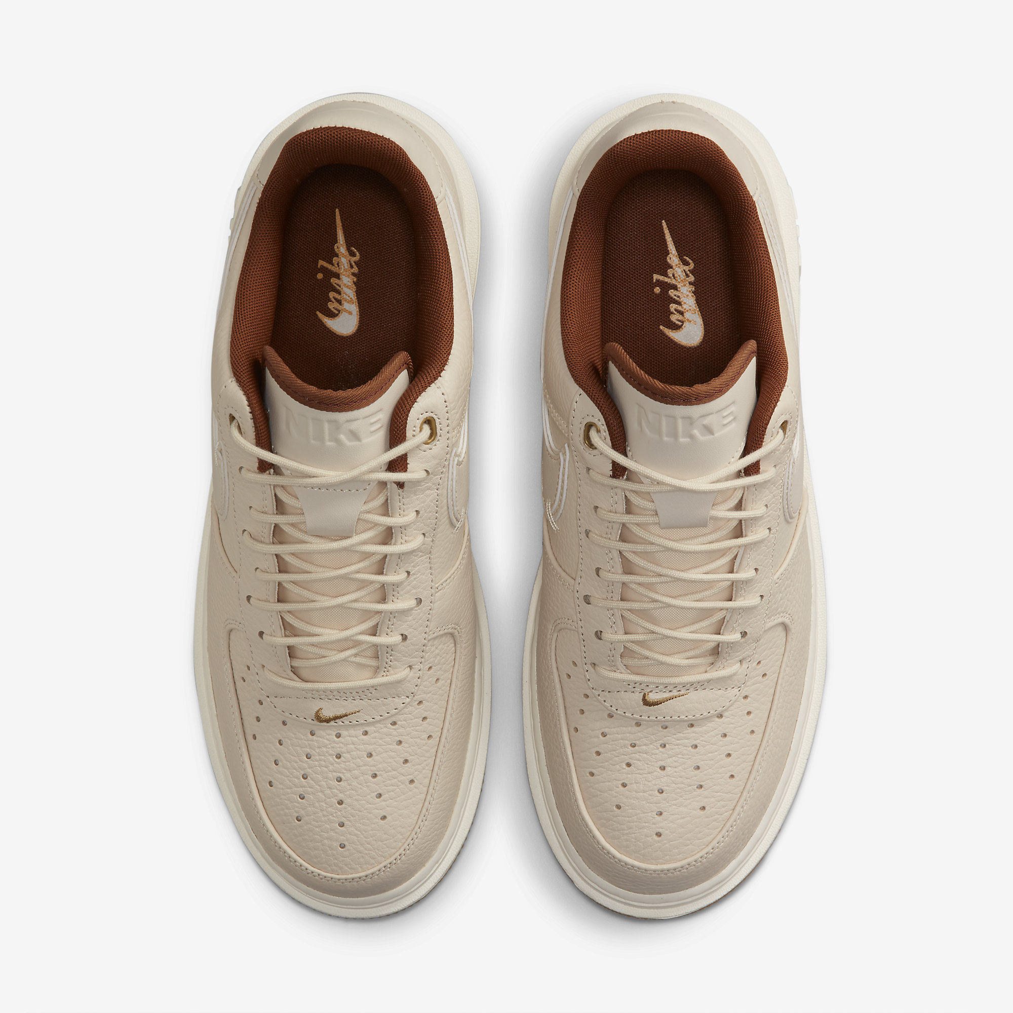 Nike Air Force 1 Low Luxe Pearl White/Pale Ivory - Pecan - Gum