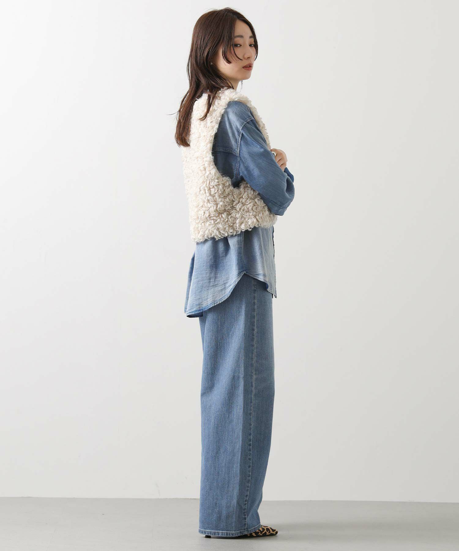 新品未使用 タグ付き Gready Brilliant ファーショートベスト Gready