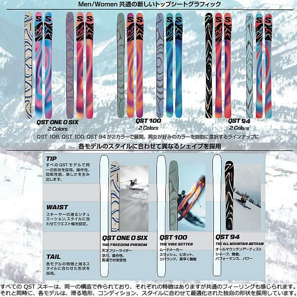 サロモン スキー板 2026 S/LAB QST BLANK スキー板 単品 (板のみ