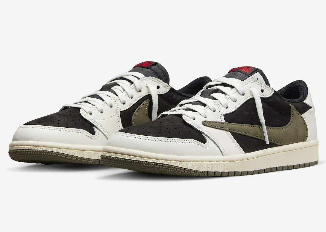 2023年4月26日発売Travis Scott x Air Jordan 1 Low OG WMNS “Olive