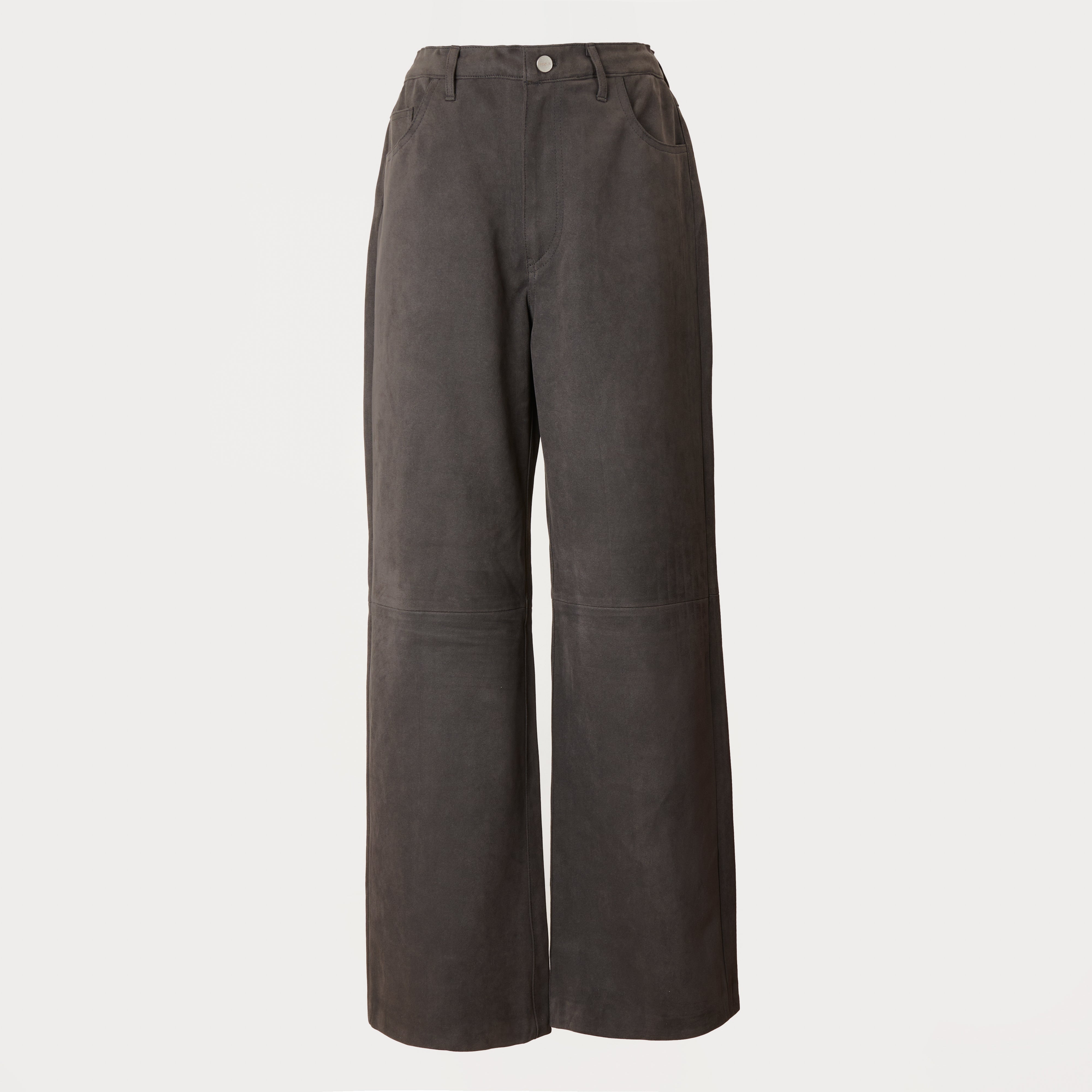 SUEDE TOUCH PANTS CHARCOAL GRAY – FEELS.