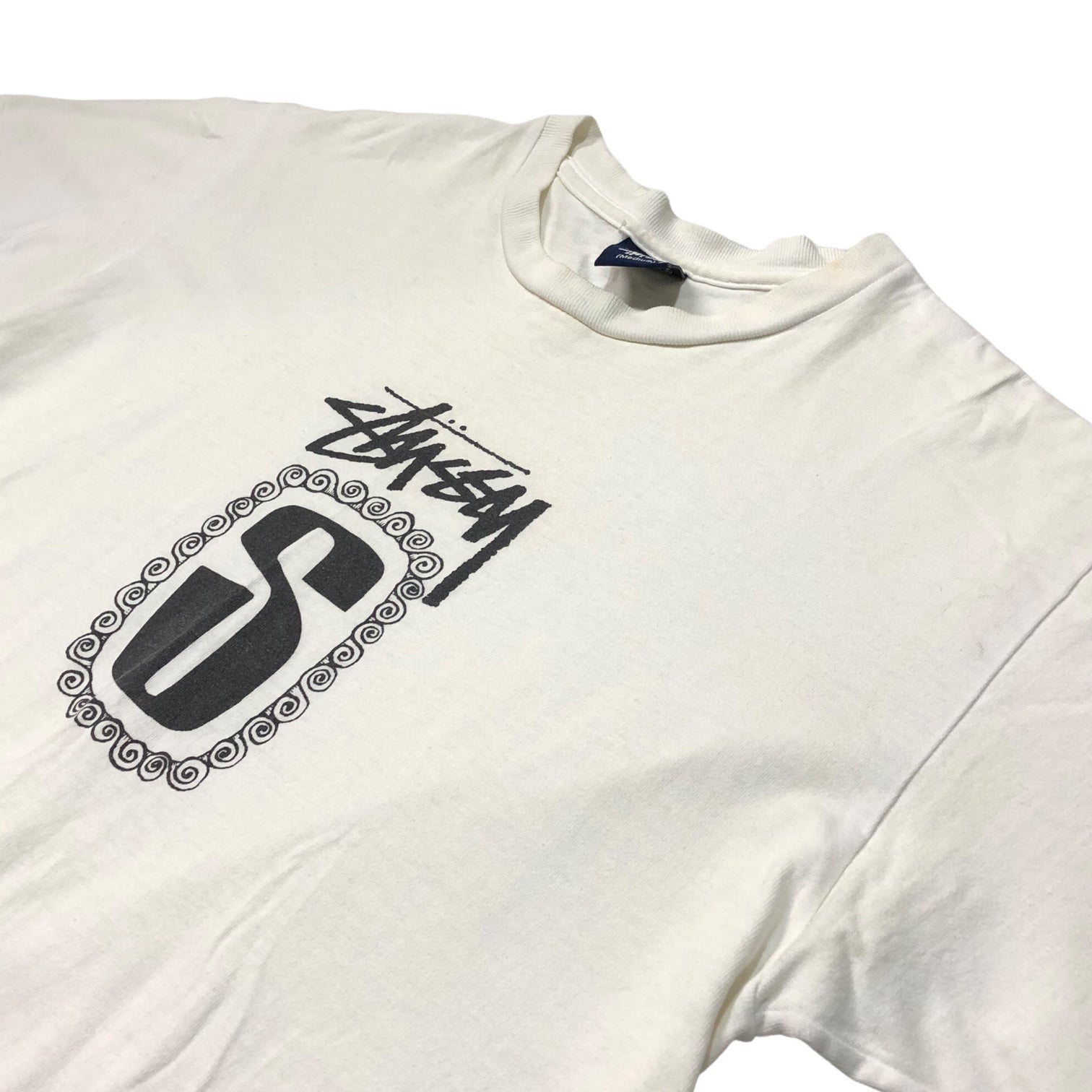 STUSSY(ステューシー) 90's~00's center logo ロゴ Tシャツ 紺タグ