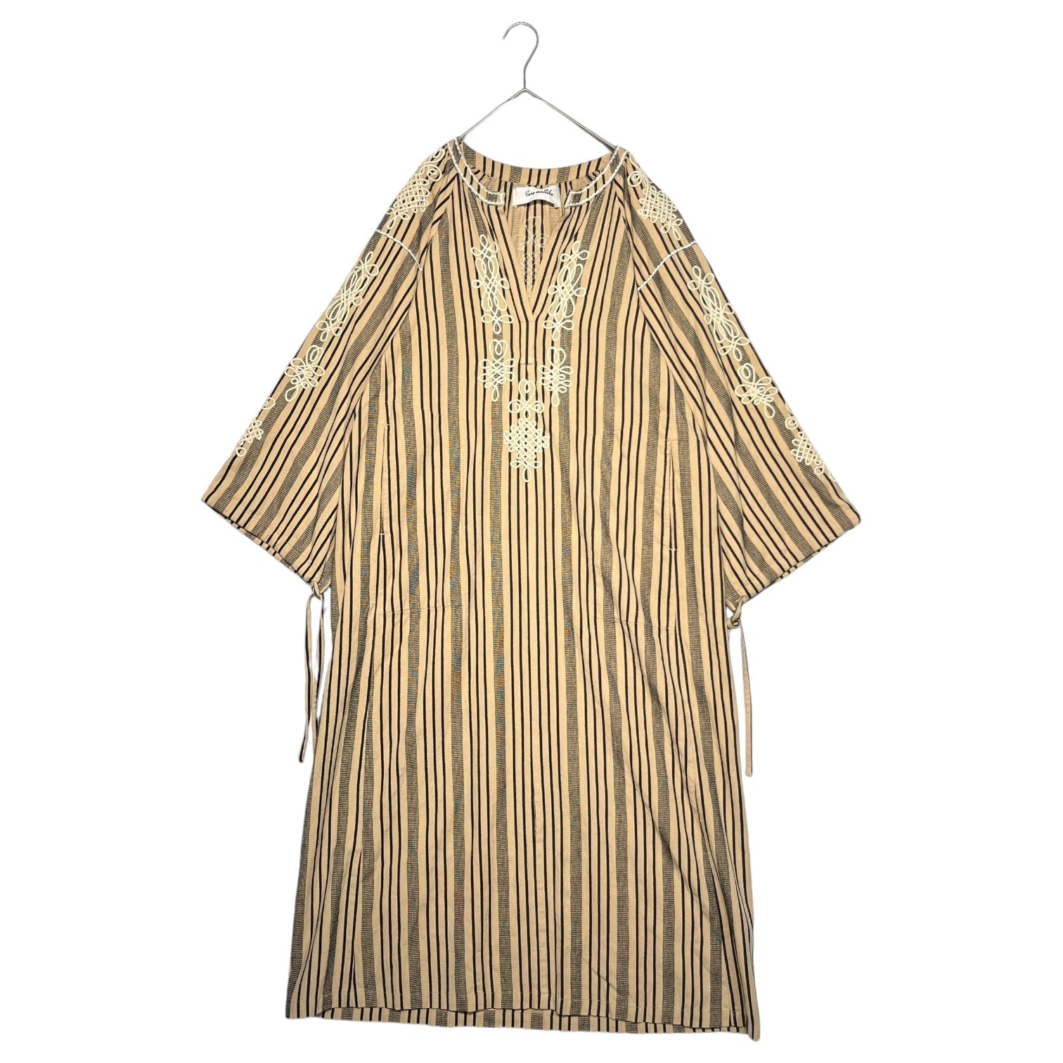 sara mallika(サラマリカ) Cotton Cord Embroidery Dress 020422SP3 S