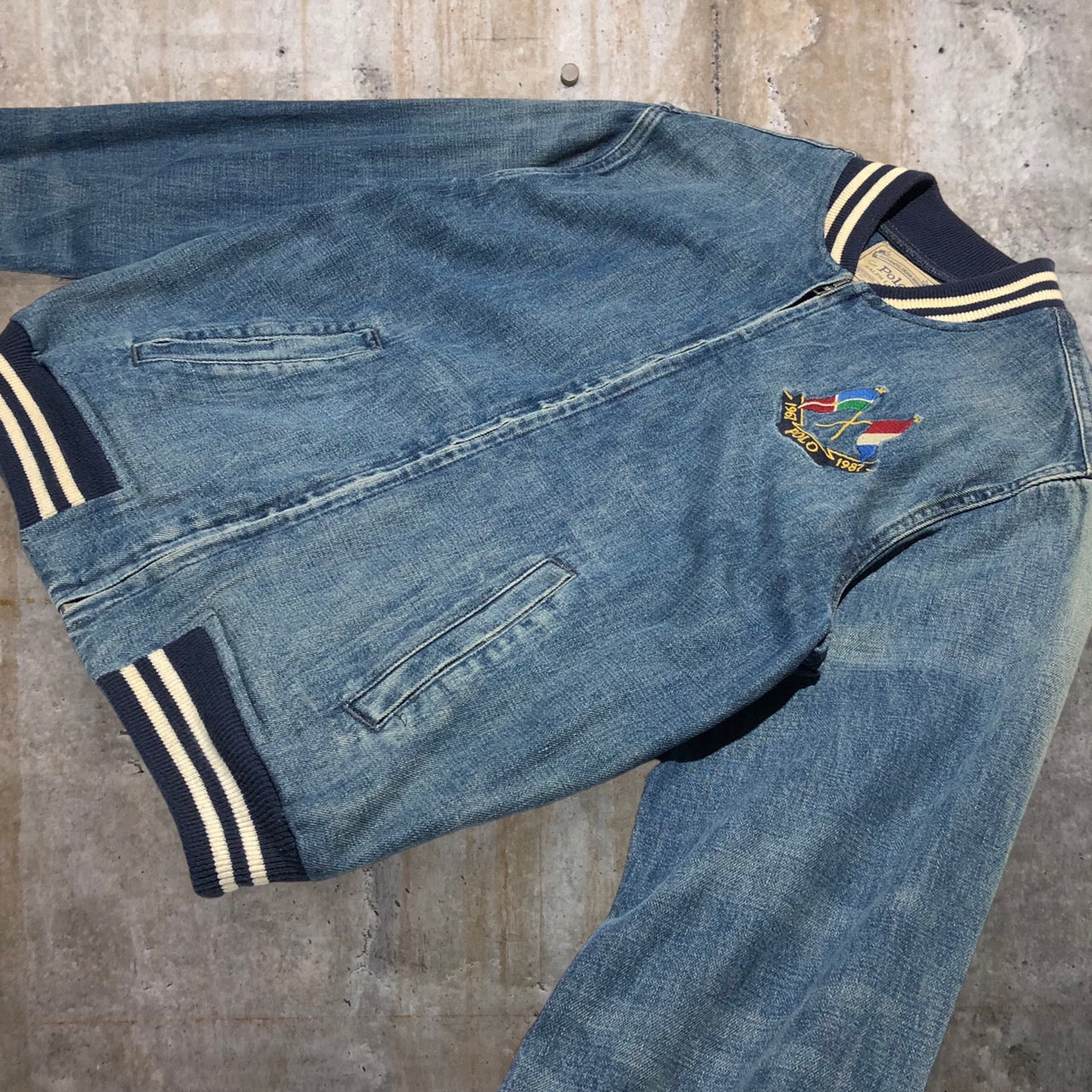 POLO RALPH LAUREN(ポロラルフローレン) バーシティボンバーデニム