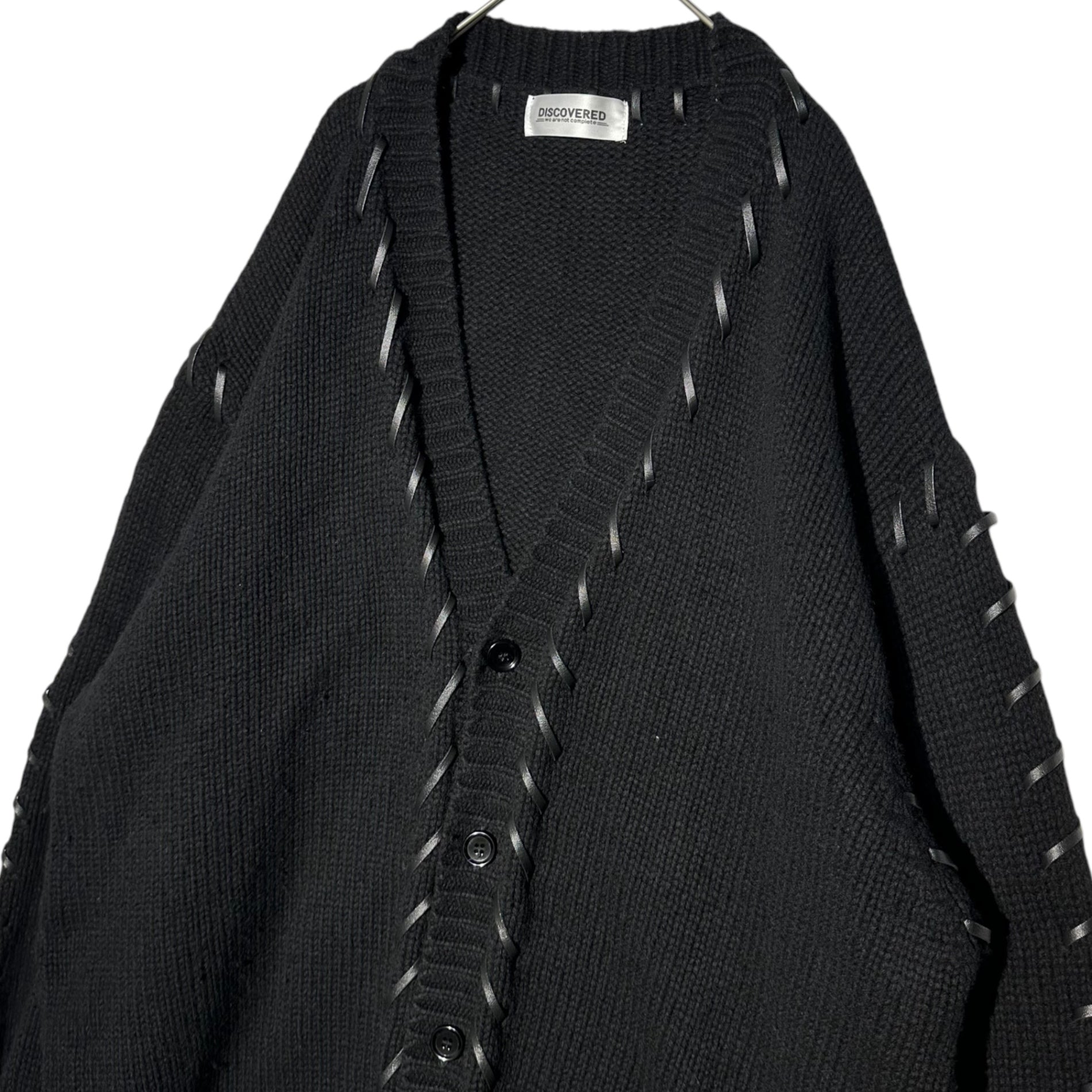 DISCOVERED(ディスカバード) 22AW LOOPING KNIT CARDIGAN レザー