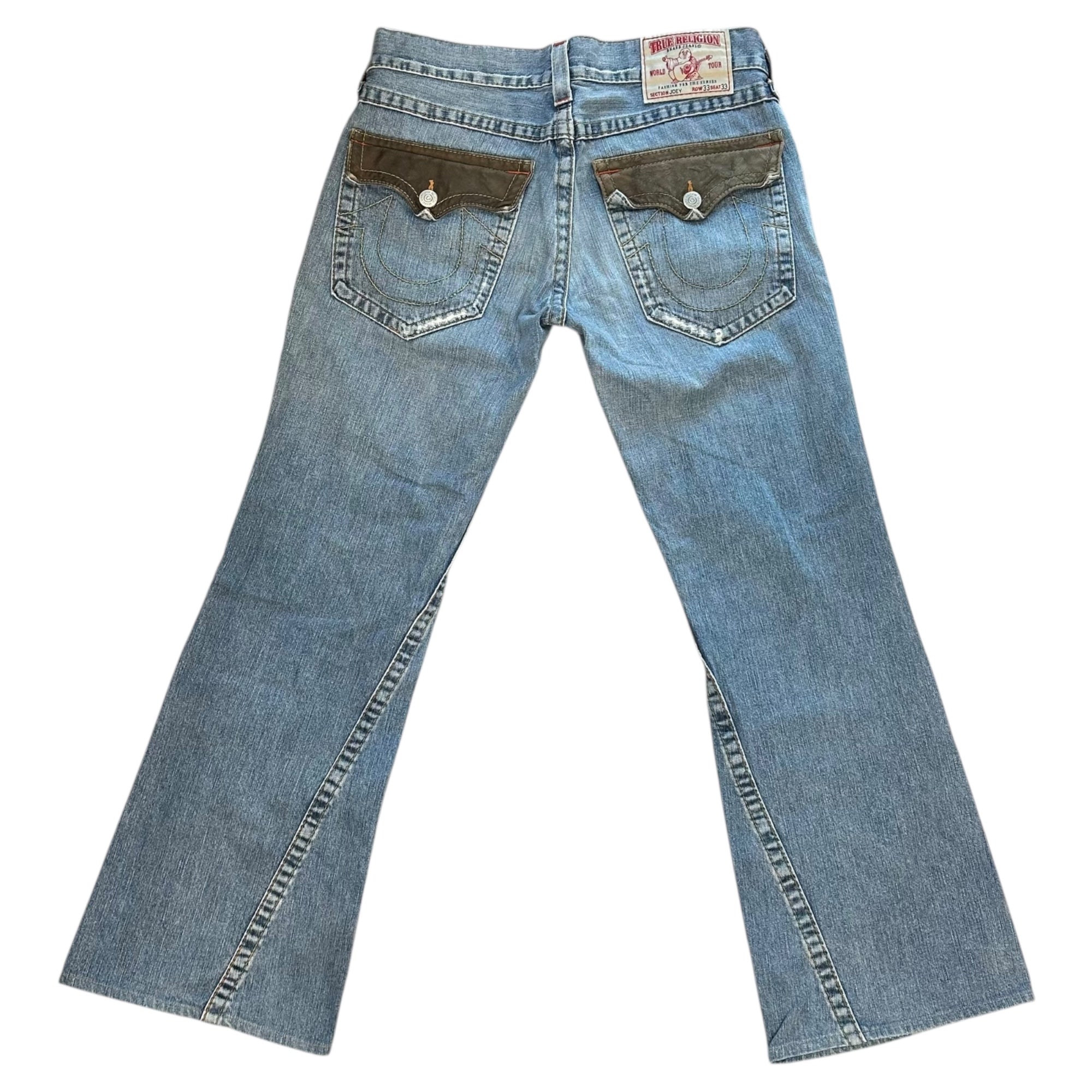 TRUE RELIGION(トゥルーレリジョン) 00's Leather Pocket Wide Flare