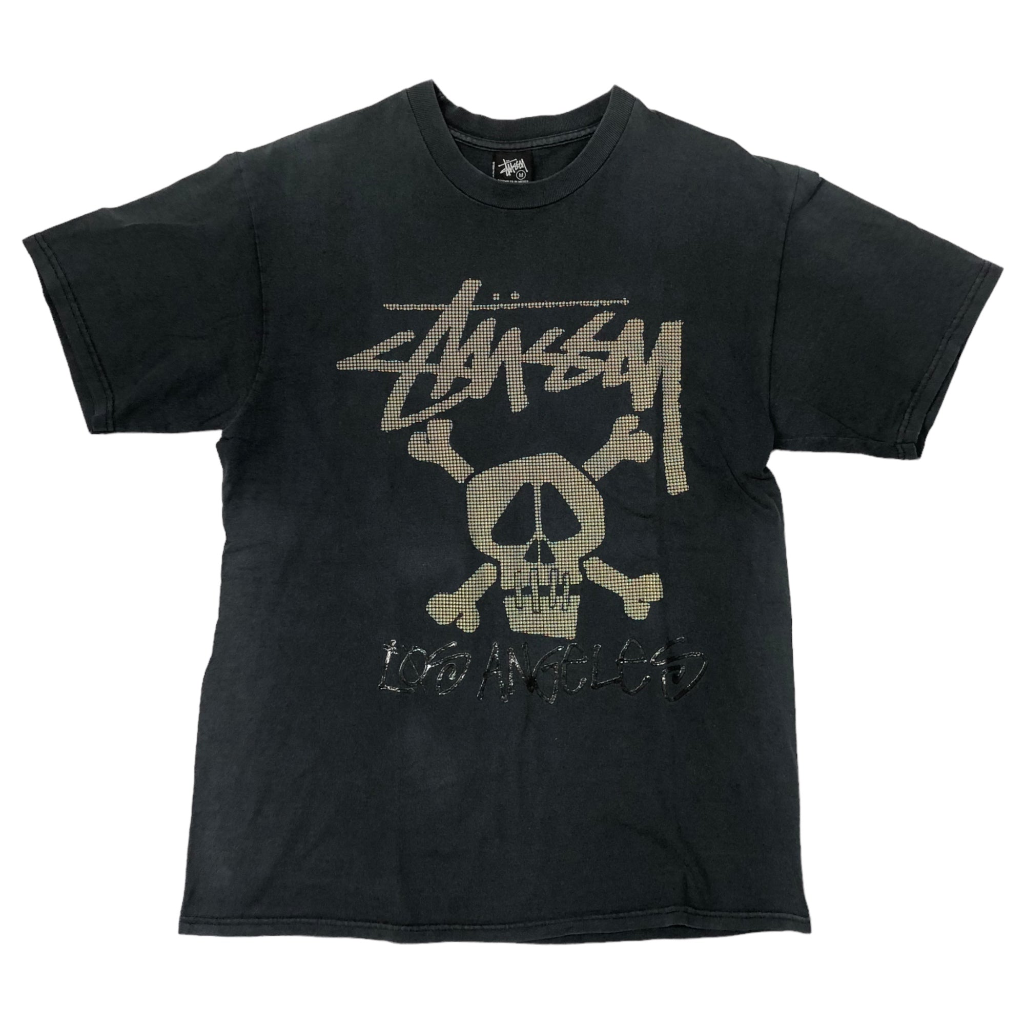 STUSSY(ステューシー) 00's dot print skull Tシャツ ドットプリント