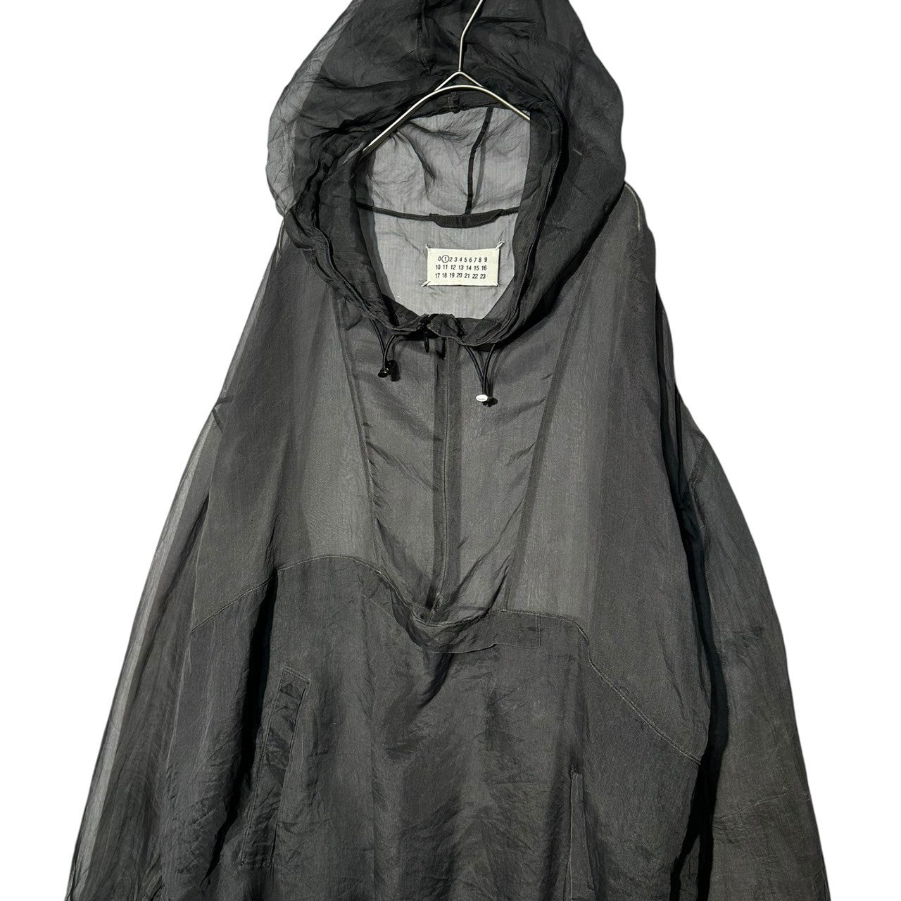 MAISON MARGIELA(メゾンマルジェラ) 17SS See-through anorak hoodie