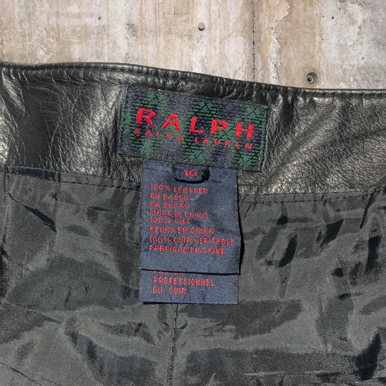RALPH LAUREN(ラルフローレン) 90'sレザーパンツ 10(メンズLサイズ程度