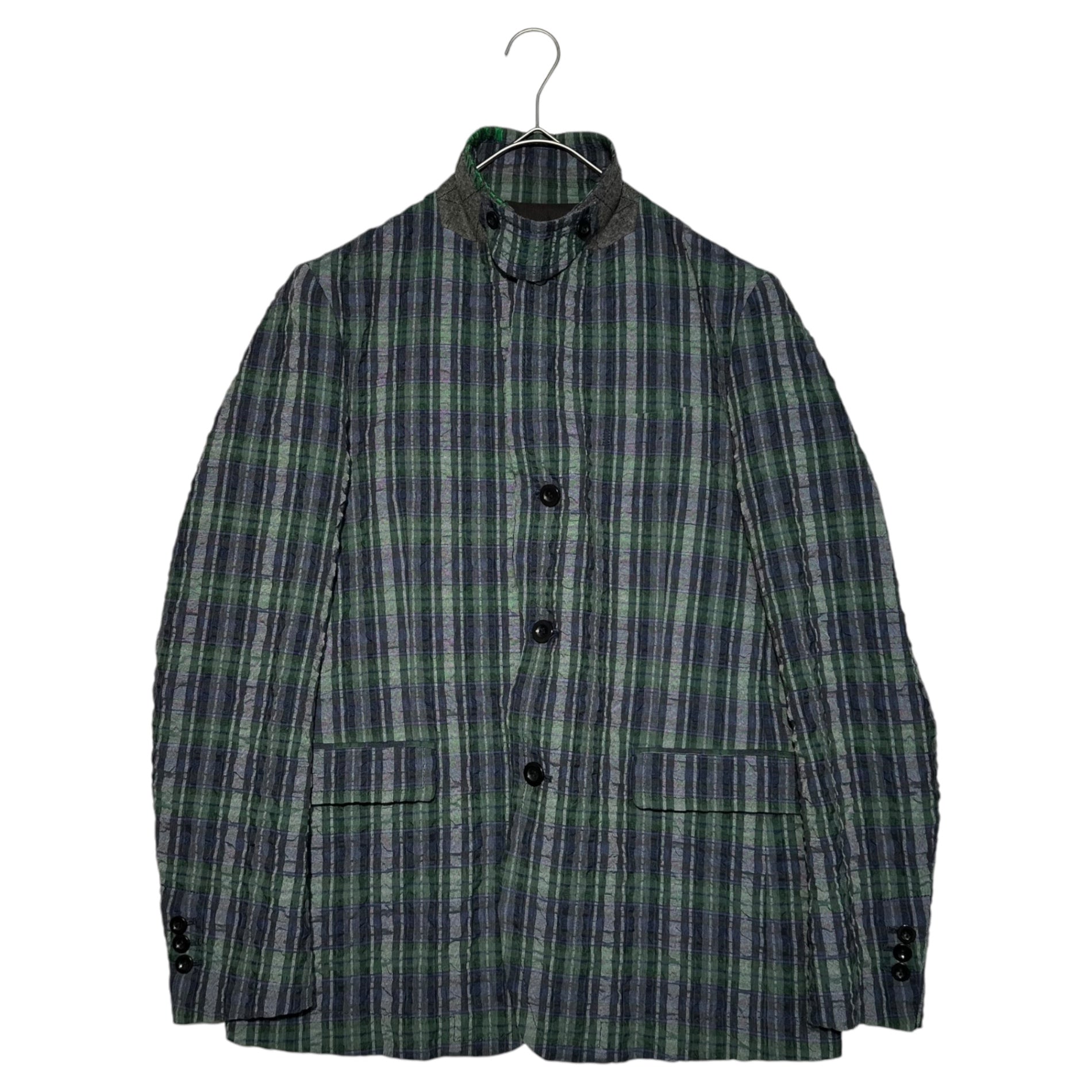 sacai(サカイ) 17SS Seersucker check 3B jacket シアサッカー