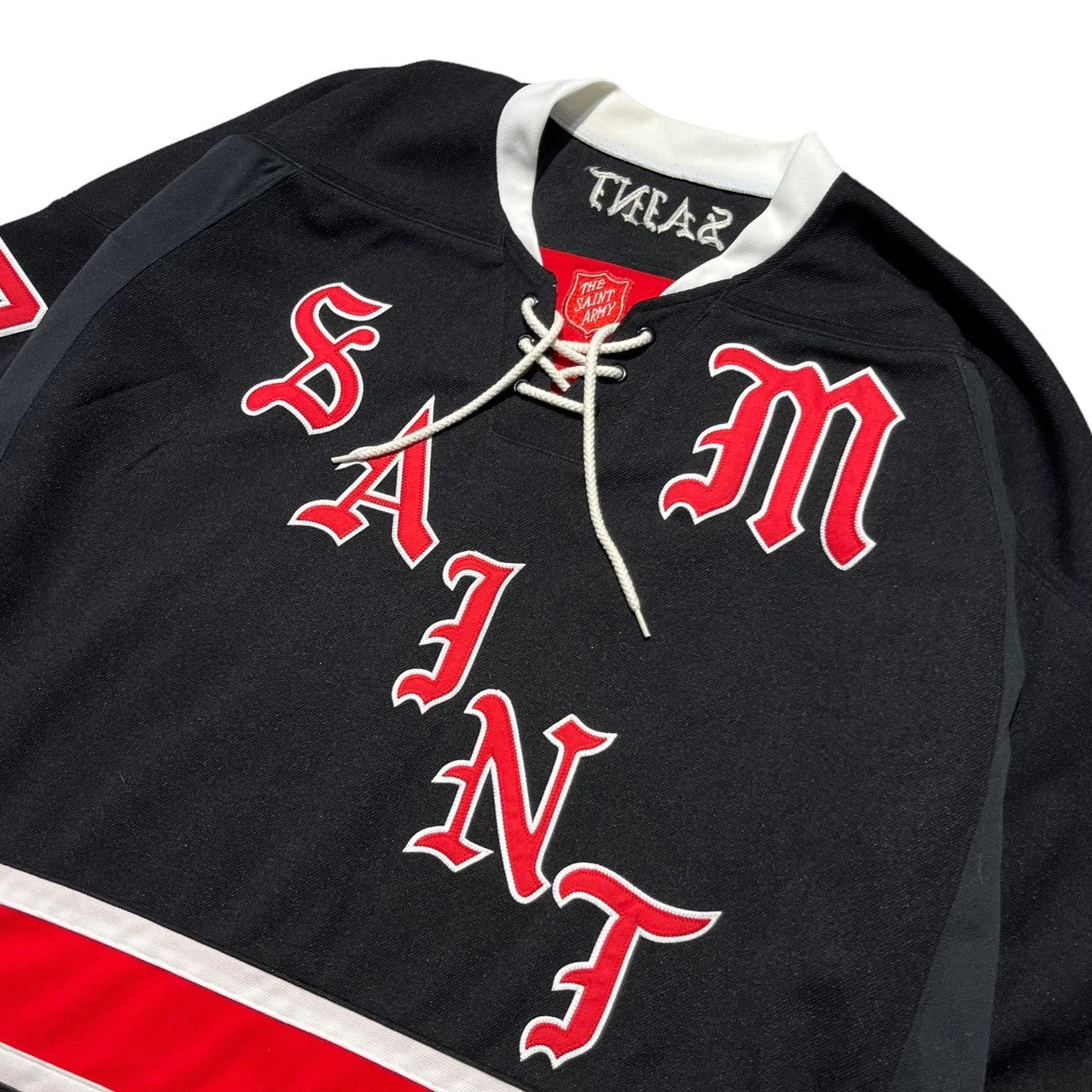 SAINT MICHAEL(セントマイケル) 23AW L/S TEE/GAMESHIRT/BLACK 長袖