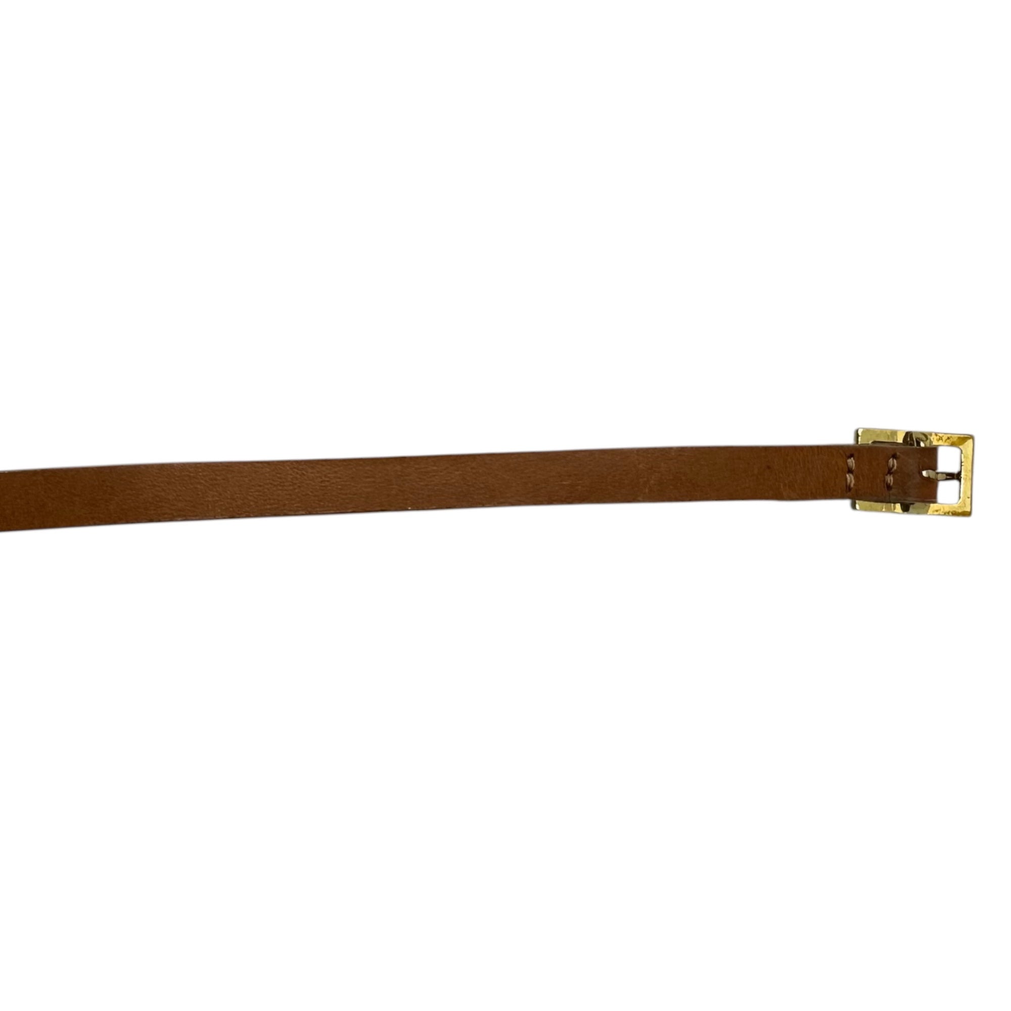 DRIES VAN NOTEN(ドリスヴァンノッテン) Gold lame leather narrow