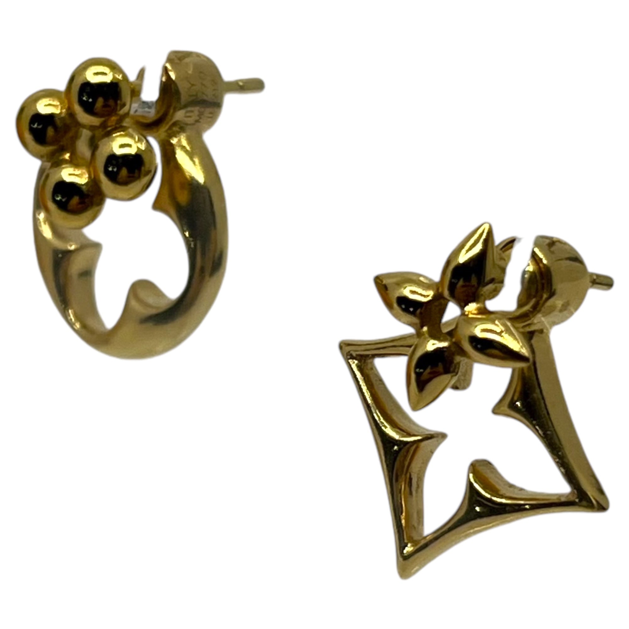 LOUIS VUITTON(ルイヴィトン) Earrings LV Flower Gram ピアス LV