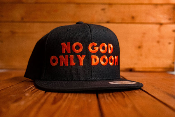 no-god-only-doom-snapback-hat-