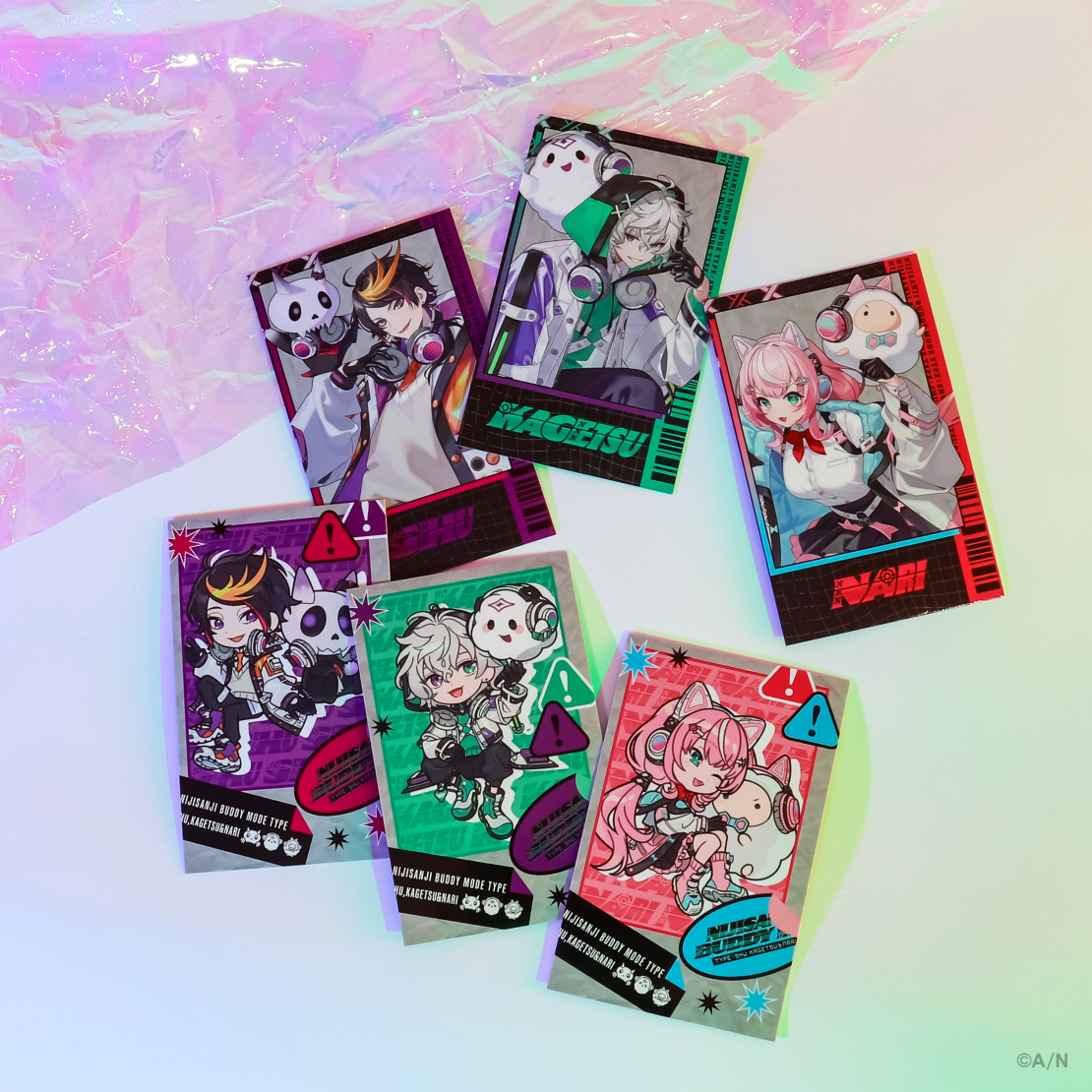 NIJISANJI Buddy Mode Type：Shu, Kagetsu & Nari】ランダムチェキ風