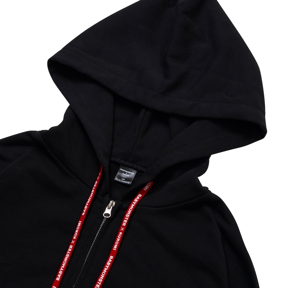 ジップフーディ＜KUROMI＞ (BLACK） | BABYMONSTER ONLINE SHOP