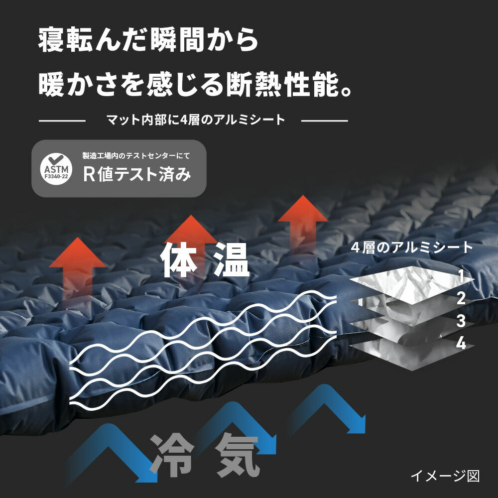 WAQ Ultra Light AirMat ウルトラライトエアマット アウトドア 7cm