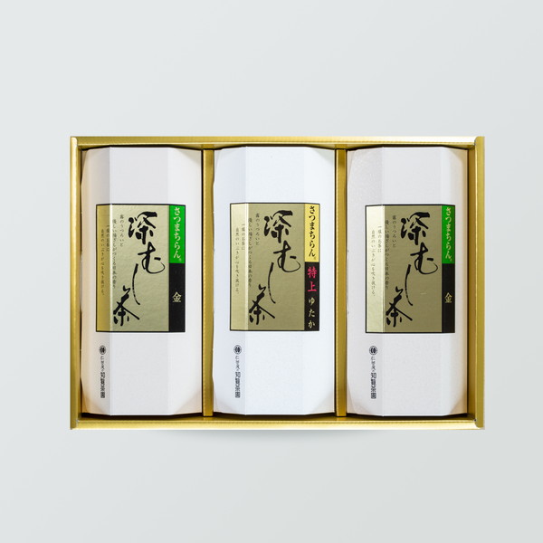 仁田尾の知覧茶園 / A-50 深むし茶 [特上ゆたか]70g 1本,[金]70g 2本入り