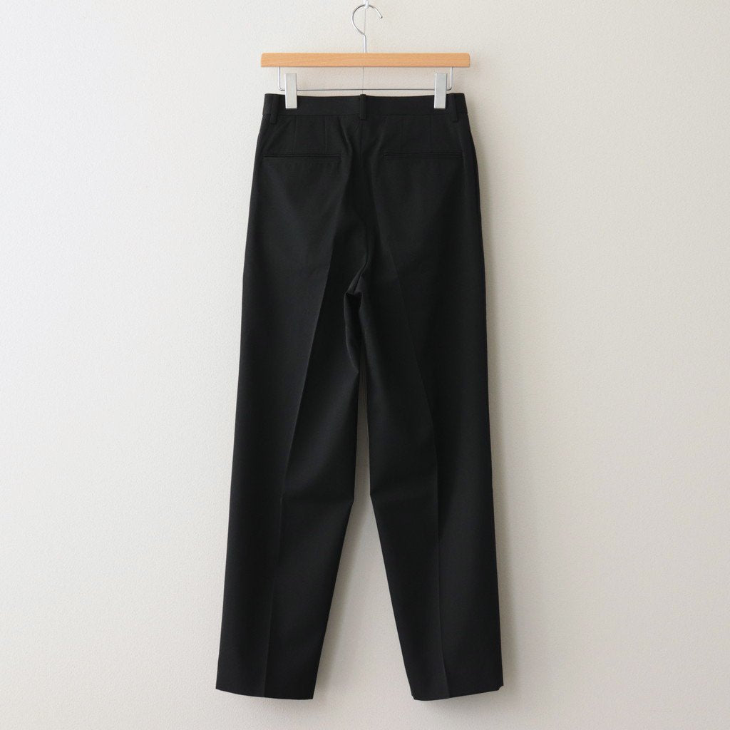 LIGHT WOOL MAX GABARDINE SLACKS #TOP BLACK [A23AP05MG] – ciacura