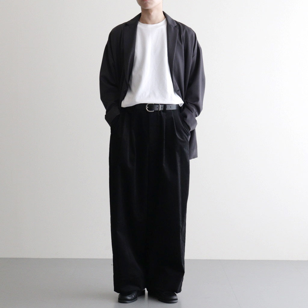 モールスキンシンプル2タックワイドPT #BLACK [D225-P653] – ciacura