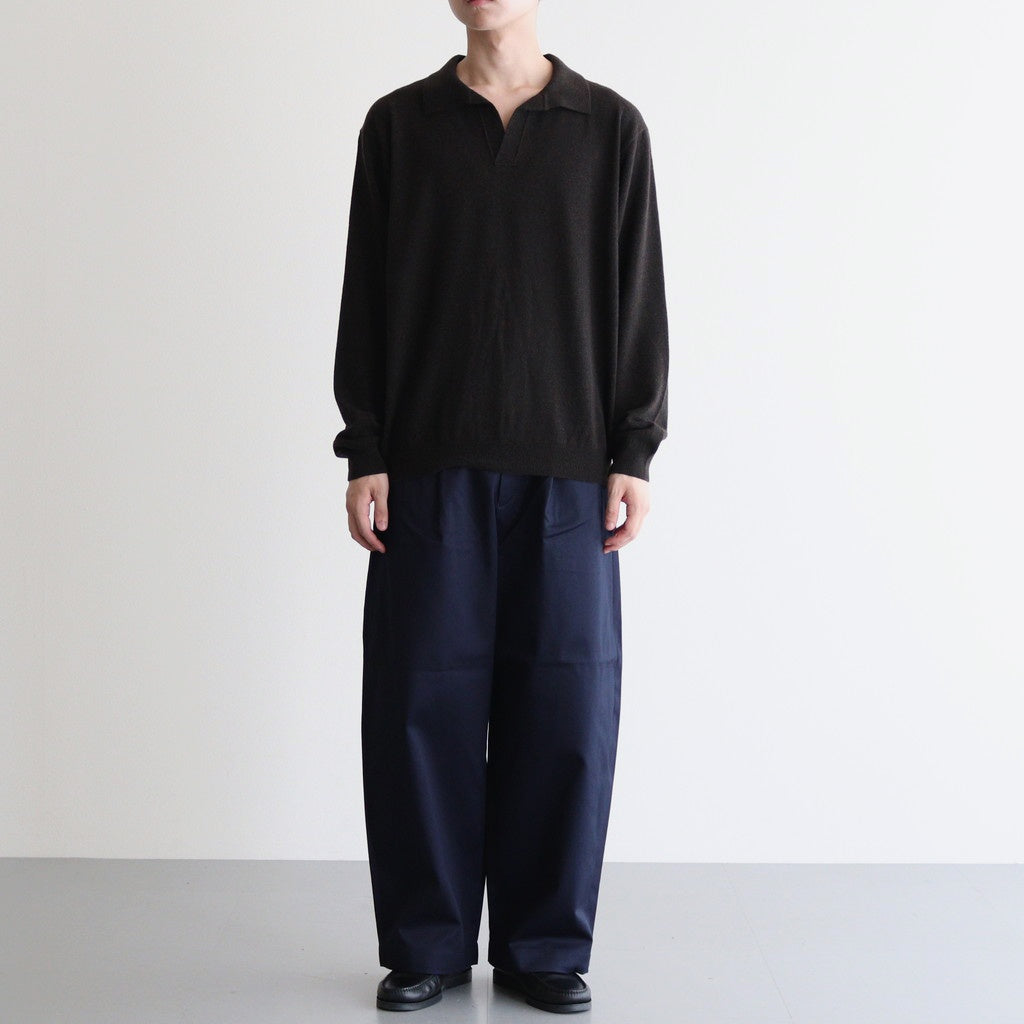Westpoint Chino Wide Tapered Trousers #NAVY [GM253-40151B] – ciacura