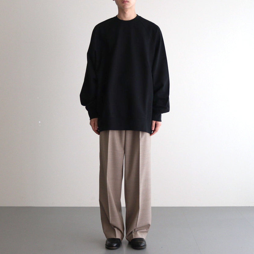 Ultra Compact Terry Crew Neck Sweater #BLACK [GM243-70142] – ciacura