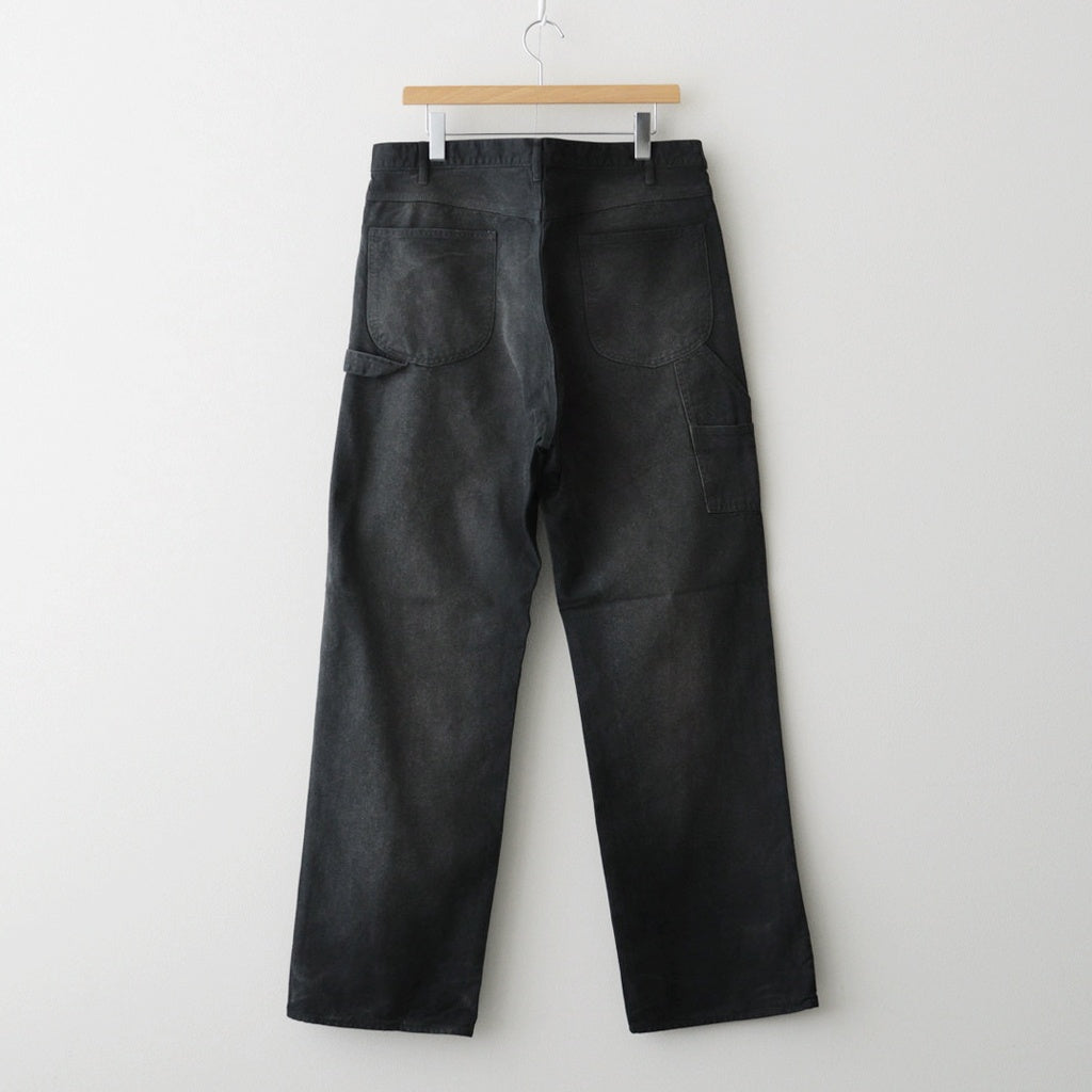 PRODUCT DYED ORGANIC COTTON DUCK PAINTER PANTS #FADED BLACK