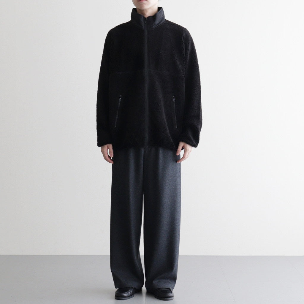 Wool Boa Zip-Up Blouson #BLACK [GU253-30474] – ciacura